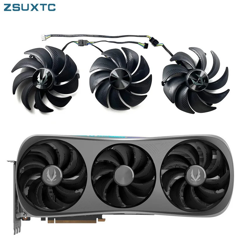 GAH3S2H RTX4090 Quạt Card Video Cho ZOTAC RTX 4080 4090 TRINITY OC Card Đồ Họa Quạt Làm Mát