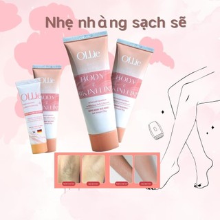 1 Kem tẩy lông OLLIE  tẩy lông vùng kín nách tay chân triệt lông an toàn không đau rát dung 