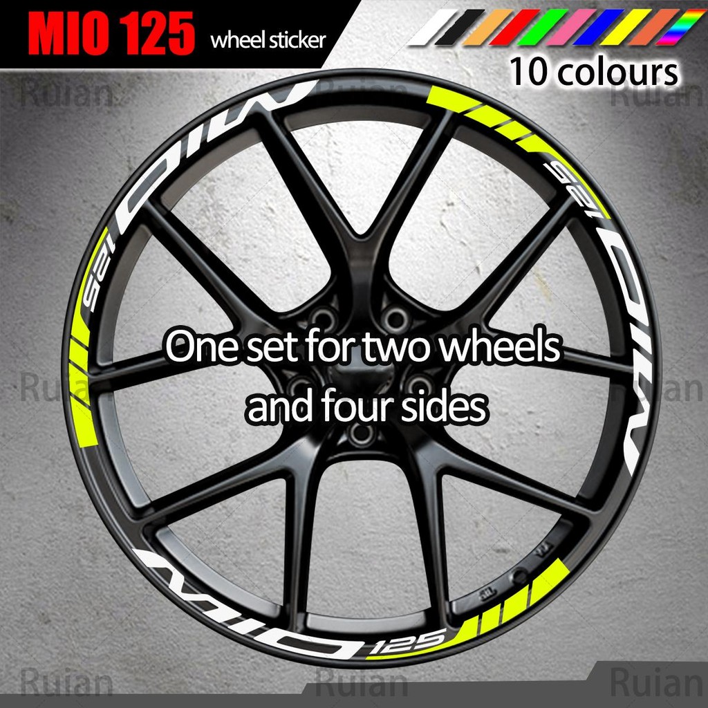 Nhãn dán bánh xe YAMAHA Mio Soul I 125, thích hợp cho Yamaha Mio 125 GT, Mio 125 RR và Mio MX 125 Mi