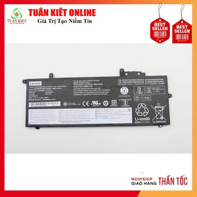 Pin Laptop Lenovo ThinkPad X280 A285 L17L6P71 L17C6P71 L17M6P71 01AV472 01AV471 01AV484 Battery