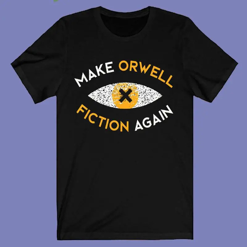 Orwell Fiction Make Great Again Áo thun nam cỡ đen S-3XL