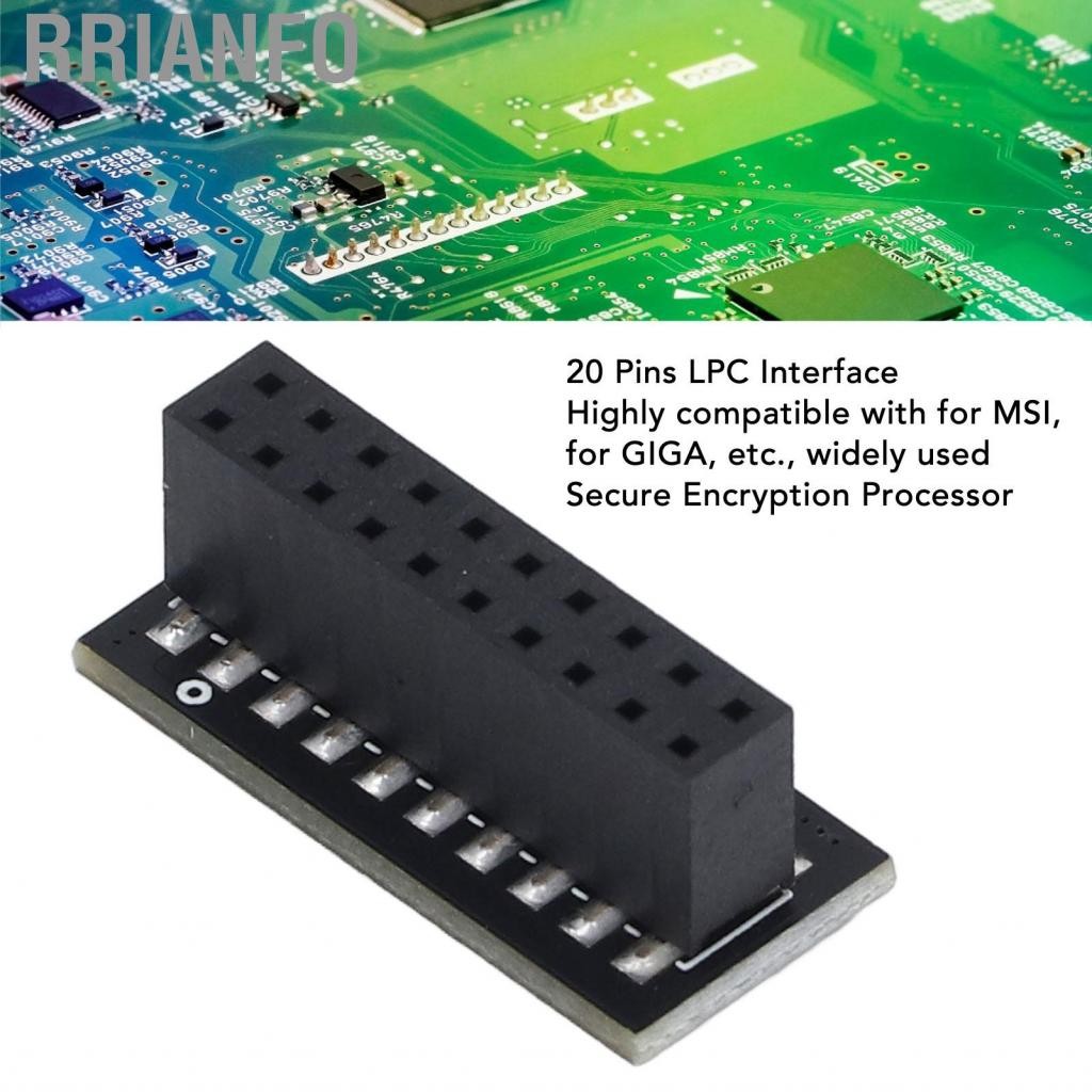 Rrianfo Bộ xử lý mã hóa an toàn Rrianfo Mô -đun TPM 2.0 cho bộ nhớ PC DDR4 với 20Pin 2x10p Chip Giga