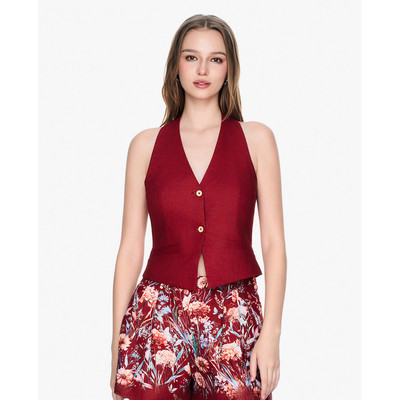 GIGI - Áo khoác gilet nữ cổ V sát nách trẻ trung_G1206T251205-52