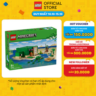LEGO MINECRAFT 21254 Đồ chơi lắp ráp Ngôi nhà rùa biển (234 chi tiết)