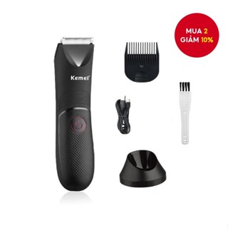 Máy cạo lông điện KEMEI đa năng cho vùng kín, chống nước, tỉa bikini, sạc USB, phù hợp nam nữ, quà tặng.
