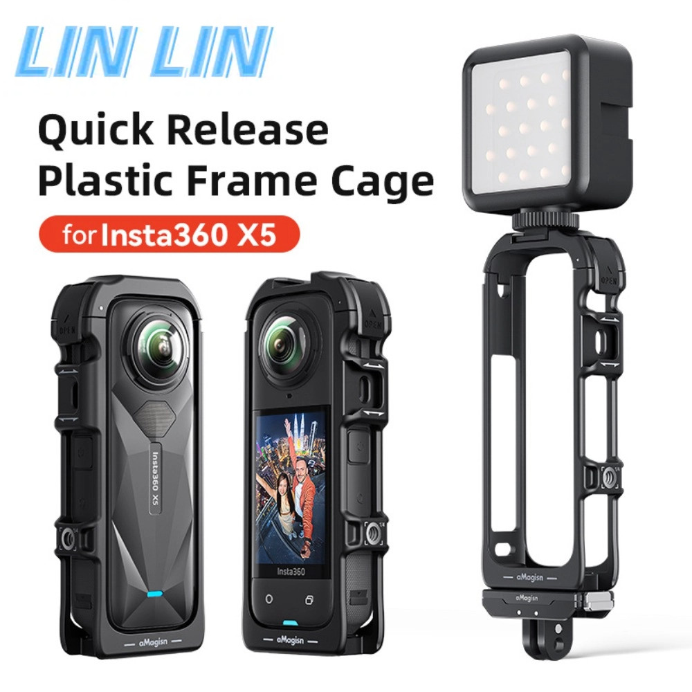 Thích hợp cho Insta360 X5 Máy Ảnh Thể Thao Phát Hành Nhanh Nhựa Thỏ Lồng Insta360 X5 Camera Mở Rộng 