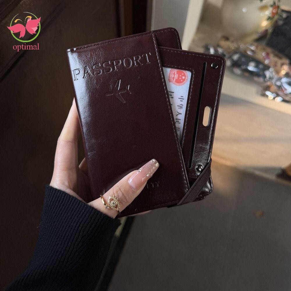 Túi đựng hộ chiếu PU OPTIMAL LIMIT, Ví đựng hộ chiếu Ví du lịch, Hộp đựng thẻ sáng tạo Giá đỡ vé Máy