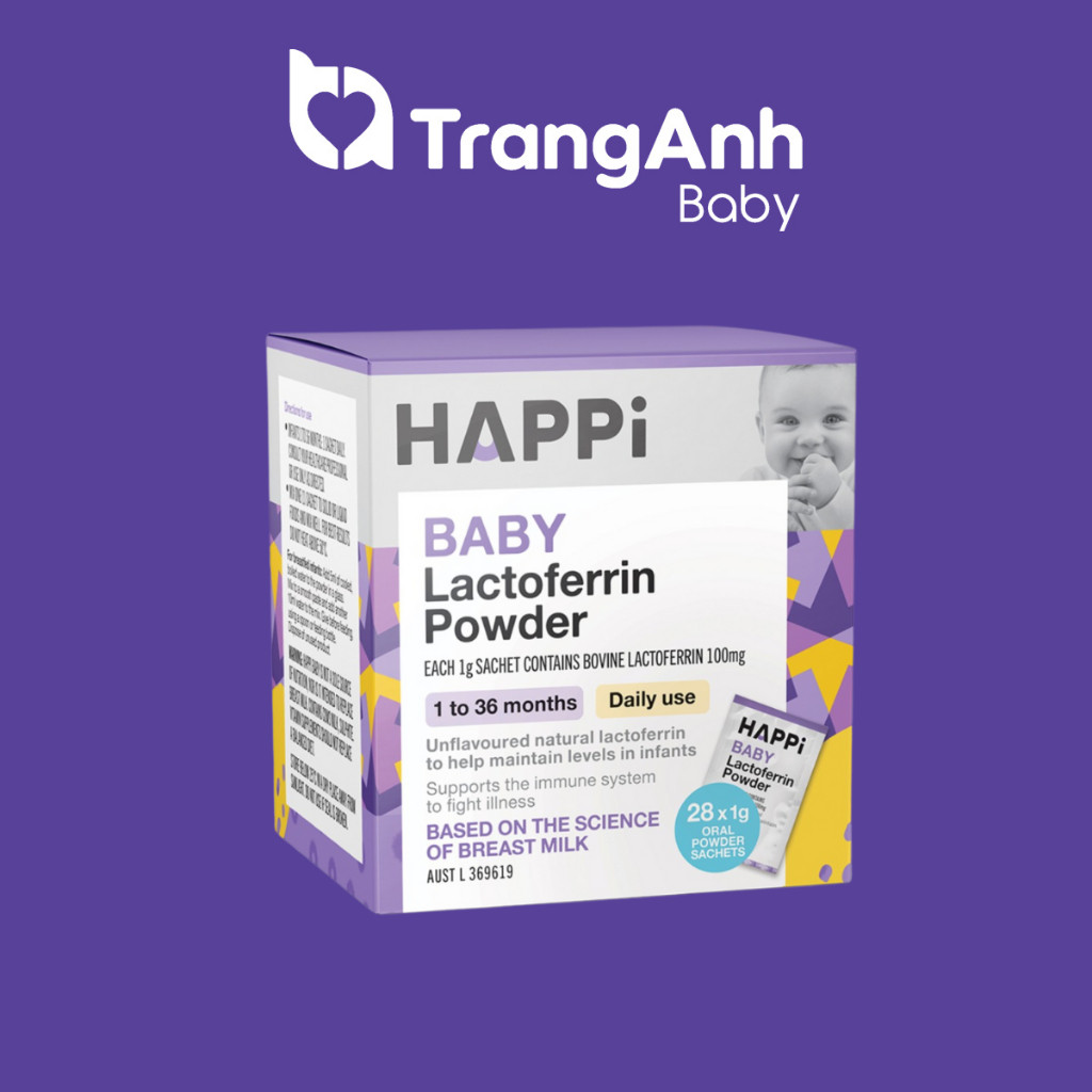 Bột Happi Baby LACTOFERRIN POWDER 28g (1-36 tháng)