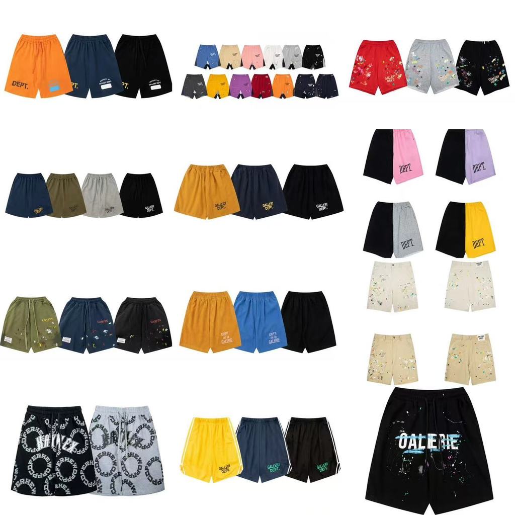 OD6P GALLERY DEPT Hand-painted graffiti distressed unisex beach pants, drop-crotch sports pants, loo