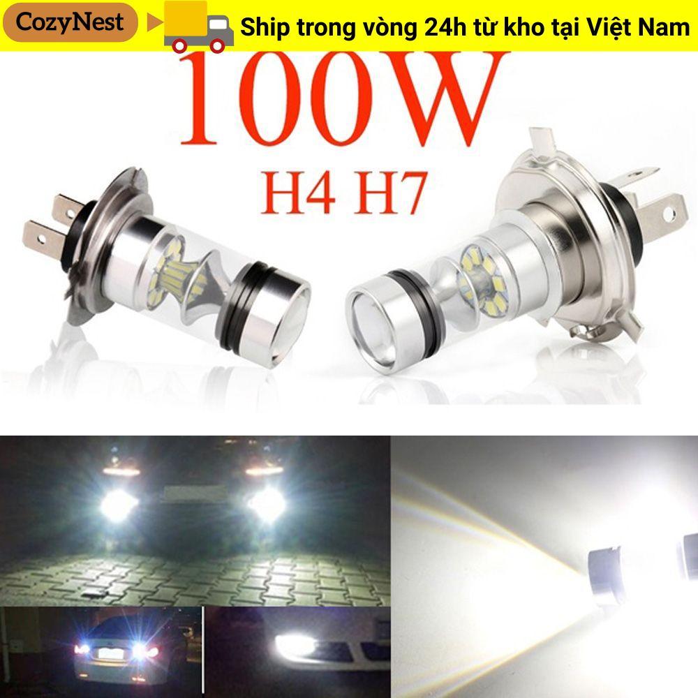 Đèn ngoài COZYNEST H4 H7 Đèn trắng siêu sáng 100W