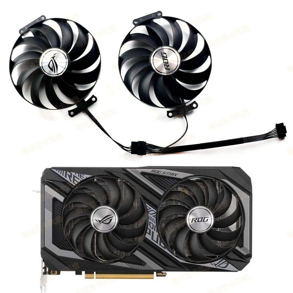Quạt làm mát Card đồ họa ASUS / ASUS RX 6600XT Raptor ROG STRIX OC Điều khiển nhiệt độ bóng kép