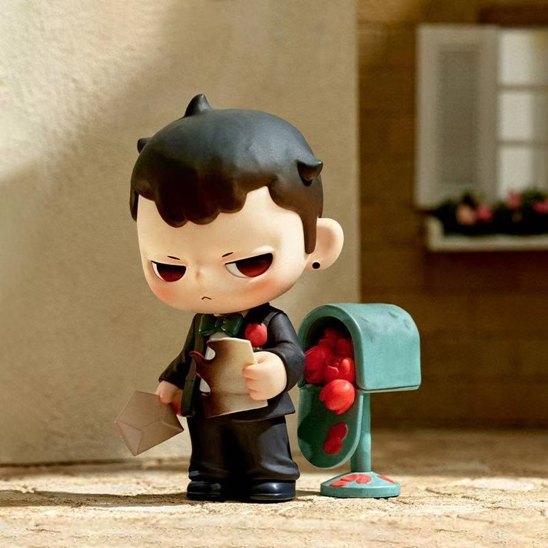 P POPMART KUBO KUBO Tình Yêu Cố Định Lưới Series Hình Bí Ẩn Hộp Trang Trí Quà Tặng