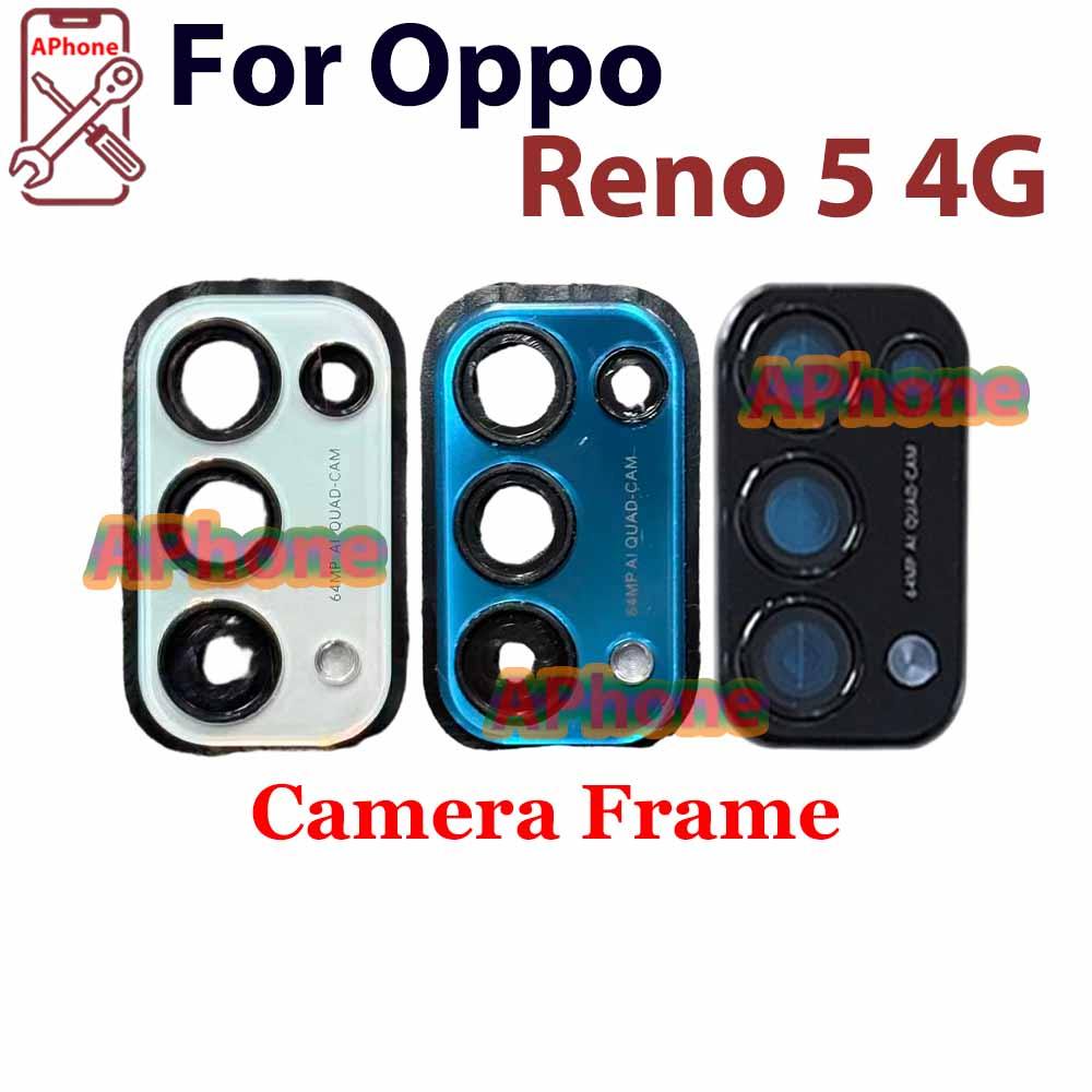 Dành Cho OPPO Reno 5 4G CPH2159 Vỏ Ống Kính Máy Ảnh Có Khung