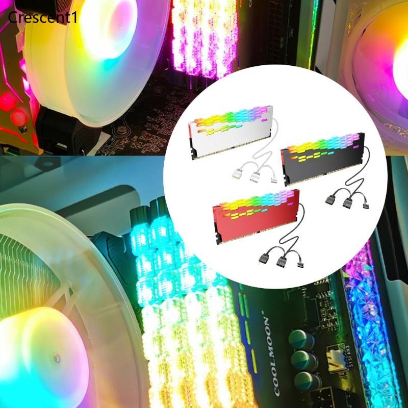 Tản nhiệt bộ nhớ CRE 5V 3Pin 16 triệu ARGB có đèn đồng bộ hóa cho PC Builds