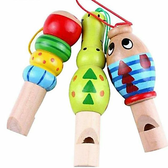 Đồ Chơi Còi Gỗ Tập Thổi Cho Bé