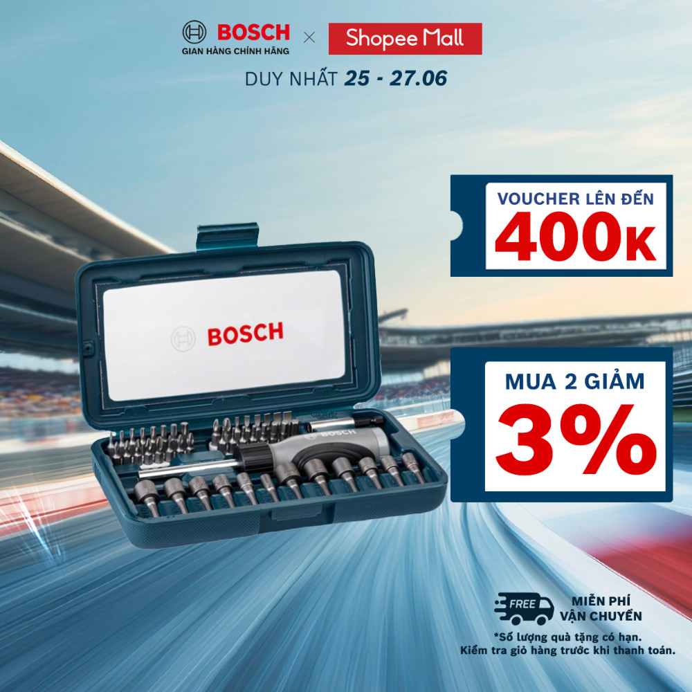 Bộ tua vít đa năng Bosch 46 món