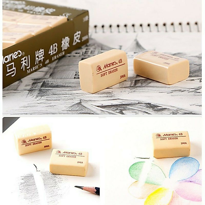 Gôm Tẩy Chì Chất Lượng Tốt Maries Cao Su 4B G6440_1Chiếc Gôm