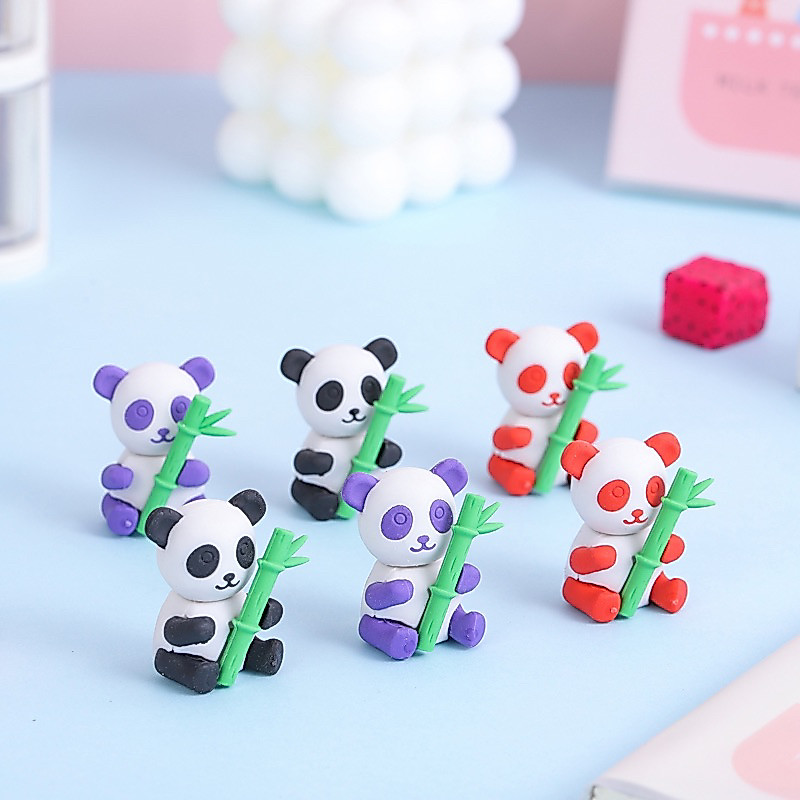[Set 5]Tẩy con gấu trúc ôm cây