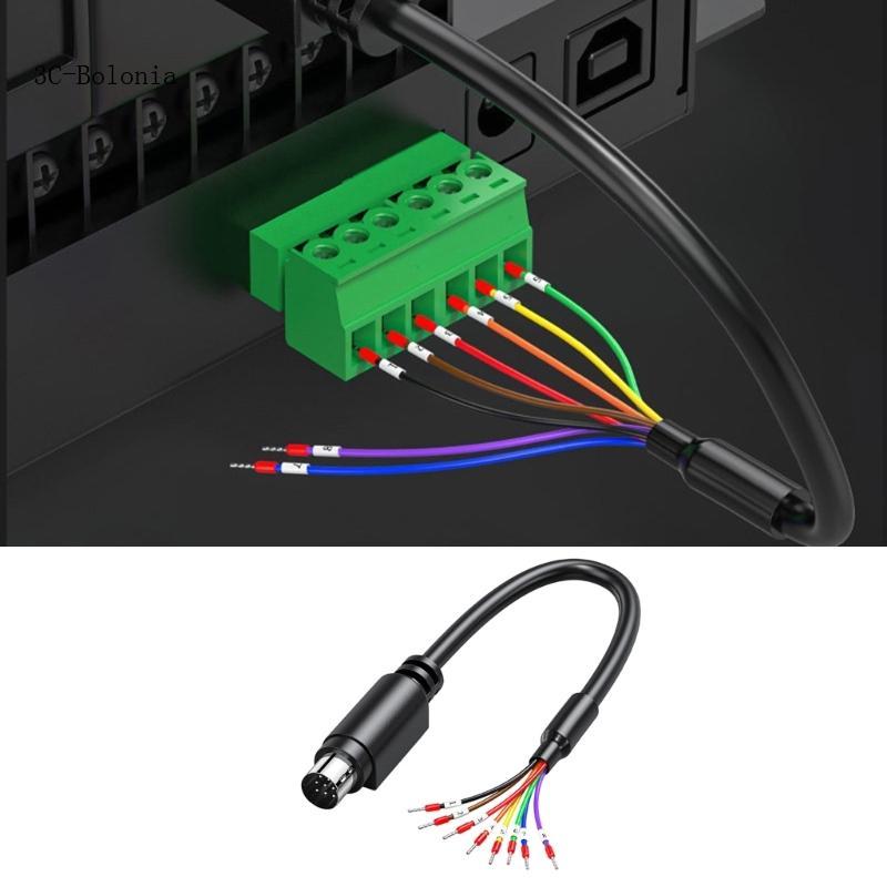 BO Industrial 6 8Pin Male MD6 8 sang Wire End Cáp kết nối Cáp kết nối