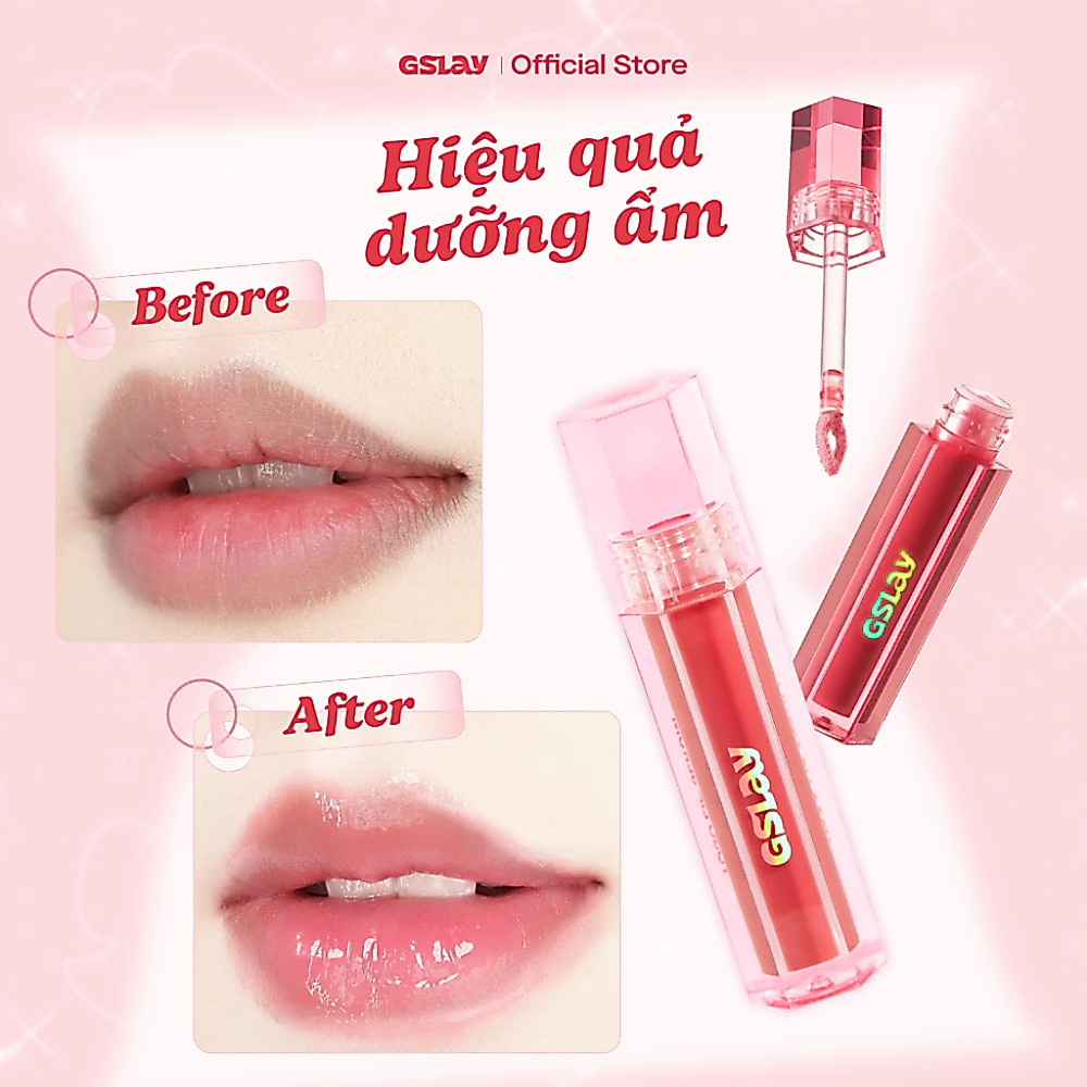 Son Dưỡng Môi Dạng Bóng Có Màu GSLAY YOSO Lip Serum Dưỡng Ẩm, Tái Tạo Môi 1ml