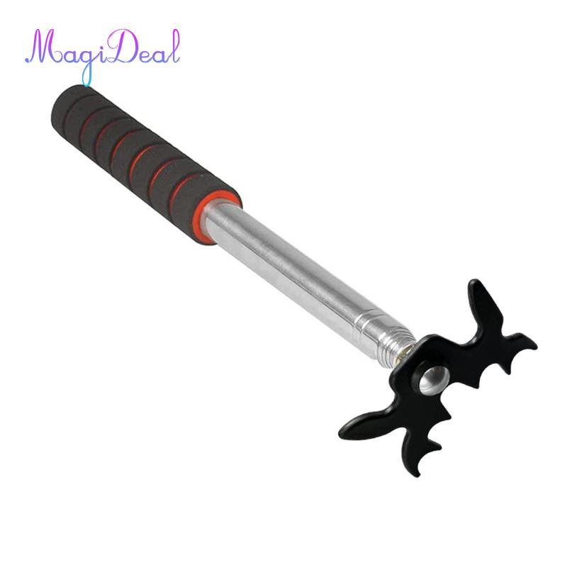 MagiDeal Pool Cue Bridge Bida Rod Rack Thiết thực có thể thu vào Snooker Pool Cue Rack có đầu cầu để