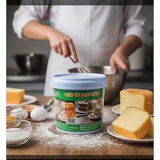 Cake gel - Chất ổn định bánh bông lan Bico - Hũ 1kg có màu/không màu - xốp bánh, giữ lâu, tăng ẩm