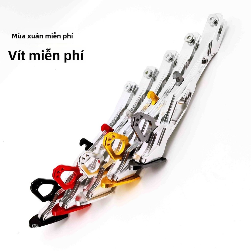 Chân chống nghiêng kiểu dáng móng gấu cho xe tay ga Mio Cuxi xe điện Zoomer độ kiểng đẹp độc