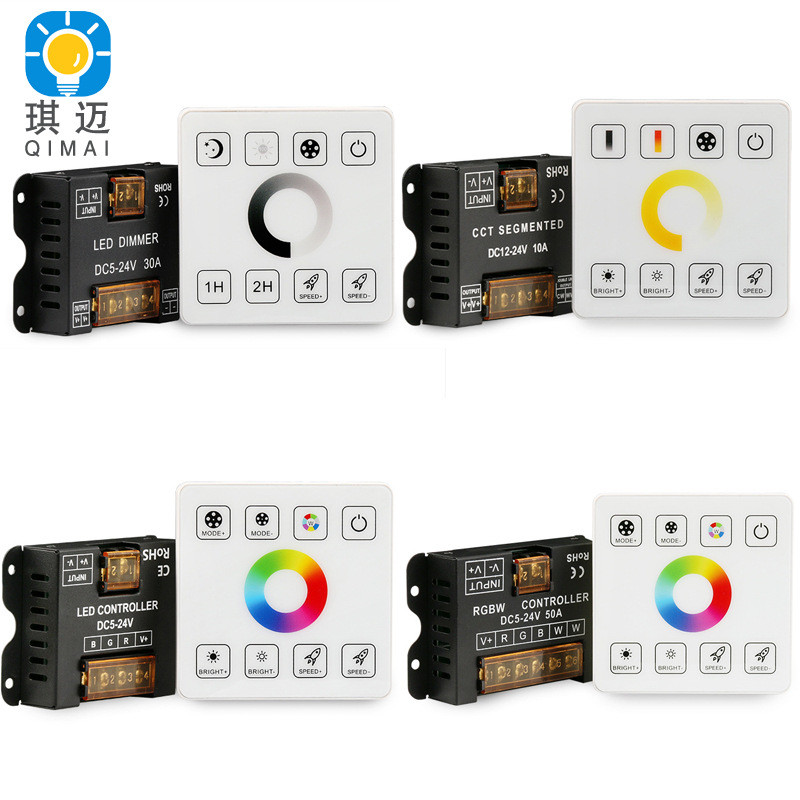 86 Bộ điều khiển dải đèn cảm ứng Điều khiển từ xa không dây Đơn sắc / Nhiệt độ màu kép RGB / RGBW / 