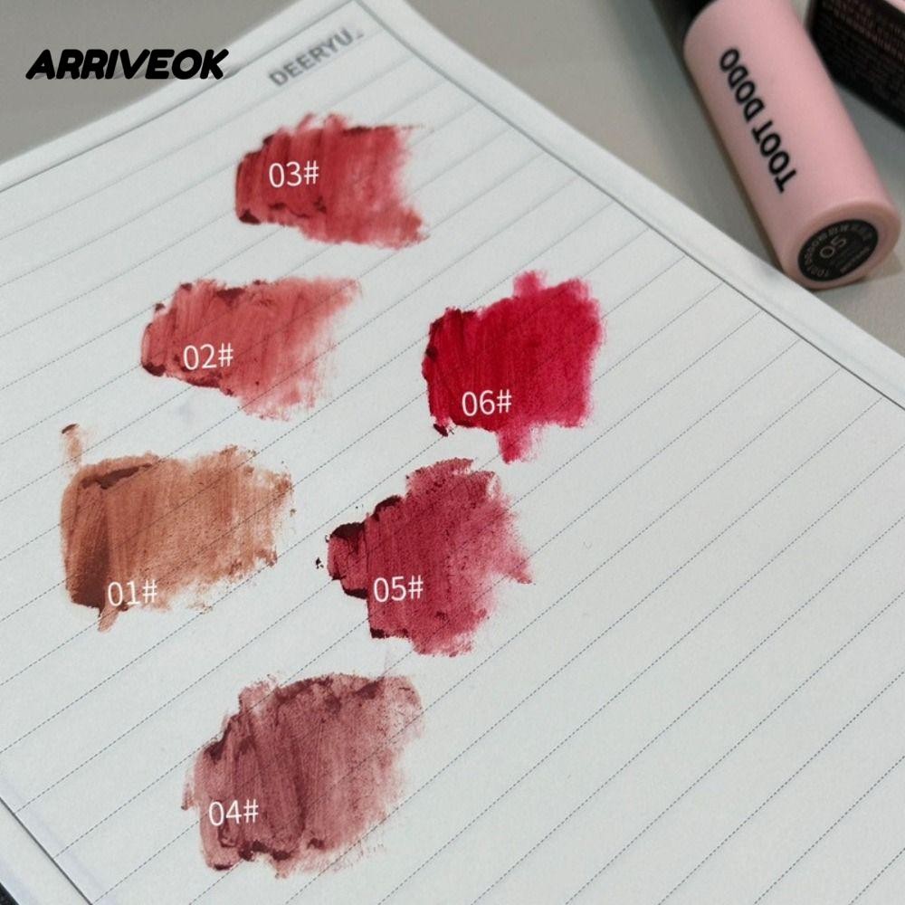 ARRIVEOK Son Bóng, Son Dưỡng Môi Lip Liner Lip Balm Set, 2025 Chống Dính Dưỡng Ẩm Lâu Dài Son Bùn