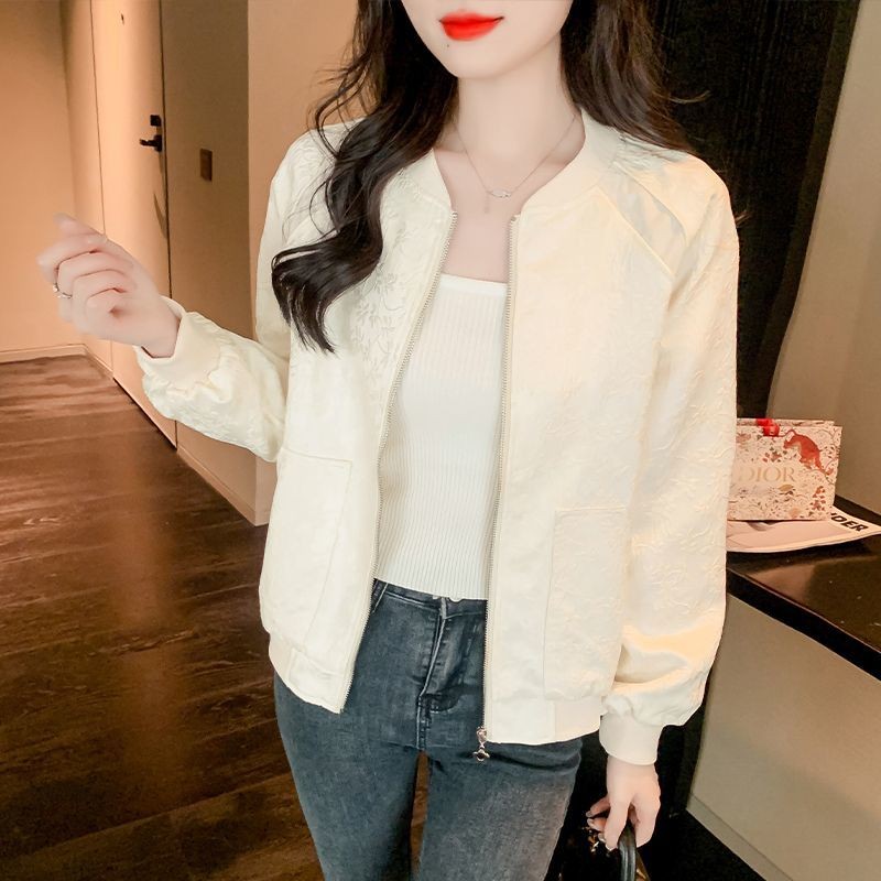 Áo khoác bóng chày phong cách Chanel, áo khoác ngắn cho phụ nữ 2025, áo khoác thời trang mùa hè