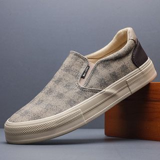  Giày Lười Vải Thời Trang Thương Hiệu Shanbu Mẫu Mới 2025 Chất Liệu Vải Bố Thoáng Khí Đế Cao Su Chống Trơn Mã 25861 