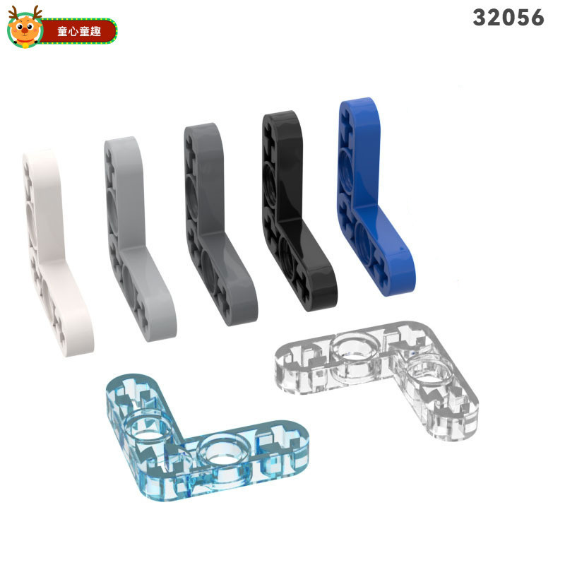 Tương thích với Lego 32056 3x3L Loại uốn mỏng Bộ phận chất lượng cao có lỗ trục Đồ chơi MOC Đồ chơi 