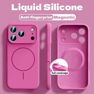 Ốp điện thoại mềm silicon chống vân tay mới mờ cho iPhone 17 16 15 14 13 12 Pro Max plus air case silicone thanh long trái cây sang trọng từ tính chống sốc 15pro