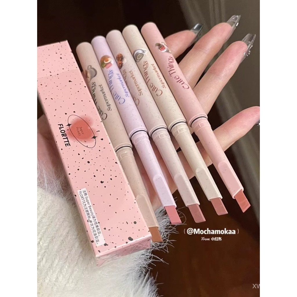 Phổ Biến Flortte Flortte Flortte Đẹp Môi Lót Son Môi Son Môi Chống Thấm Nước Màu Khỏa Thân Lolia Lip