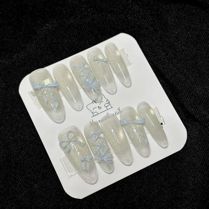 T66 nail box mắt mèo mix nơ