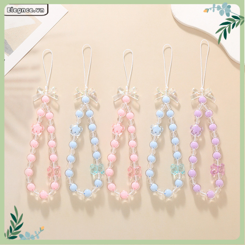 【Elevn】Ốp lưng điện thoại dễ thương mới lạ Dây đeo điện thoại sáng tạo hình gấu nhỏ đính hạt | BigBuy360 - bigbuy360.vn