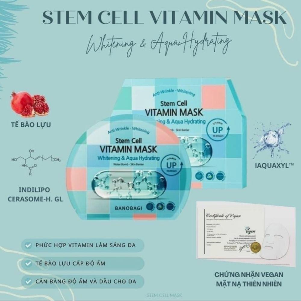 Ảnh 8 của Hộp mặt nạ BANOBAGI dưỡng ẩm, làm sáng da, phục hồi da, chống lão hóa, làm dịu