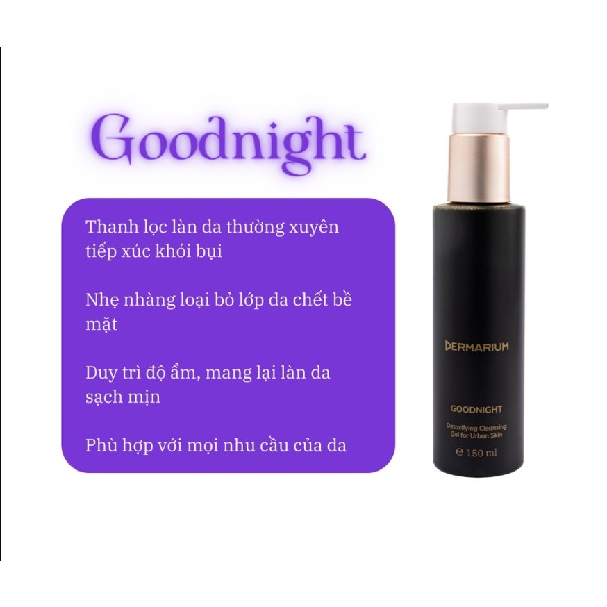 Ảnh 3 của Sữa rửa mặt Dermarium Good Night Cleanser, The Waves làm sạch cho da dầu mụn dịu nhẹ