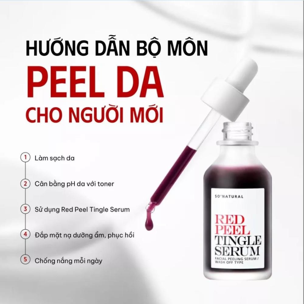 Ảnh 6 của Tinh chất So’Natural Red Peel White Serum dưỡng trắng, mờ thâm nám chuyên sâu