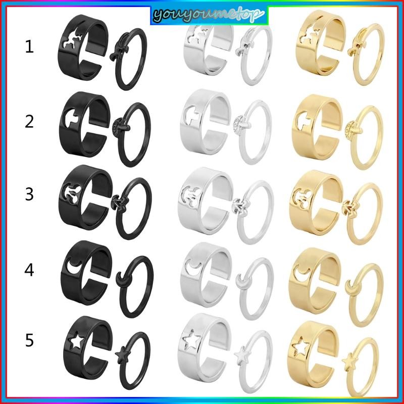 YOUYO Nhẫn Nấm Lớn Nữ - Style Retro Vintage