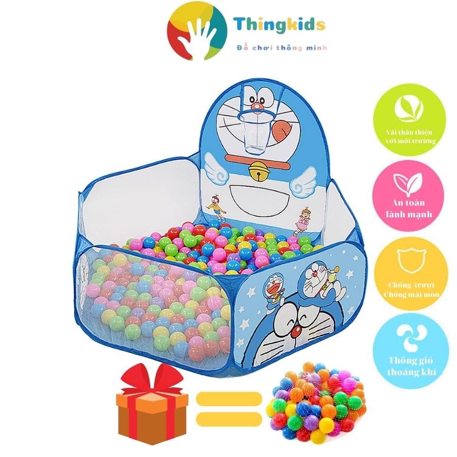 Lều bóng - quây bóng tặng kèm 50 bóng nhựa  - Thingkids