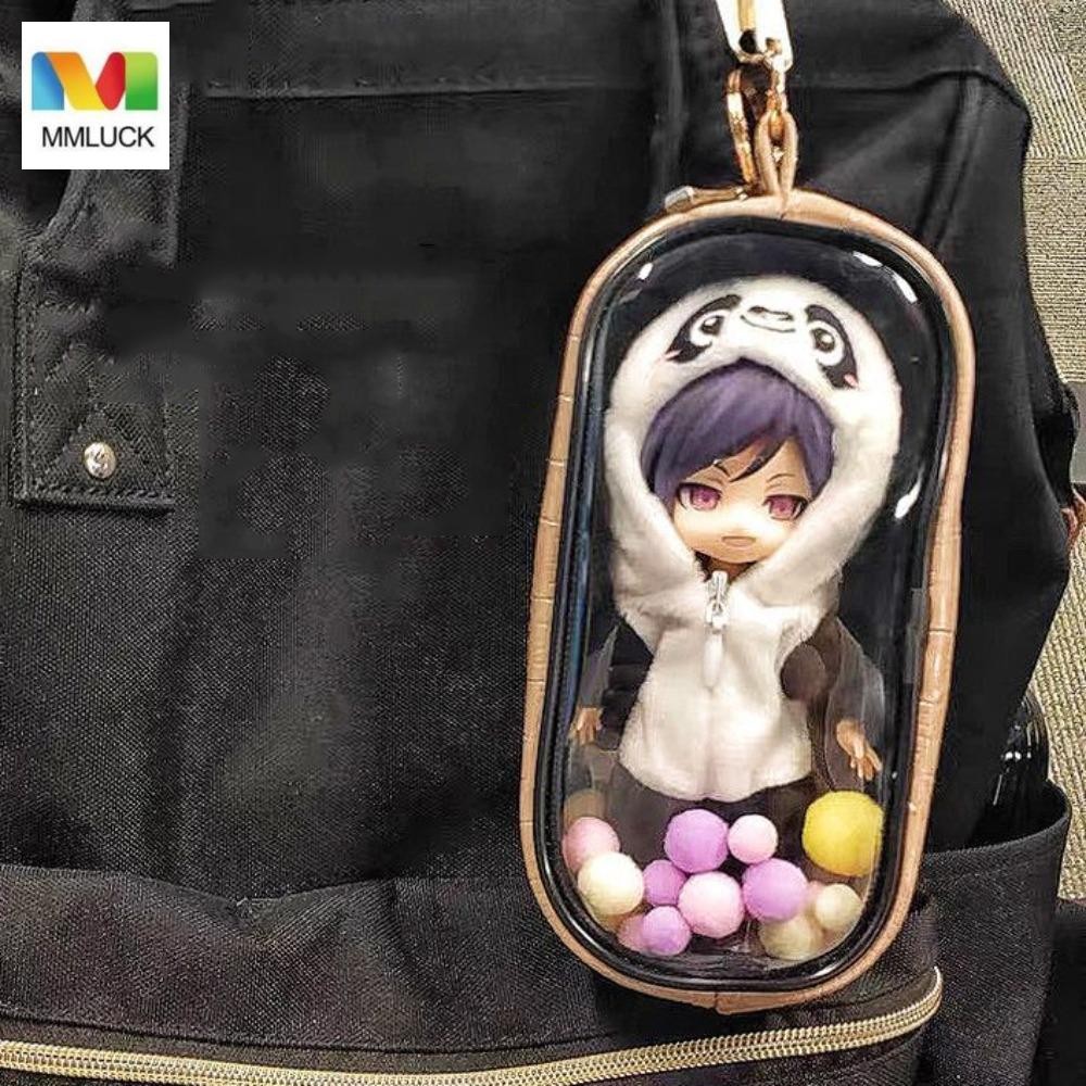 MMLUCK Túi đi chơi búp bê MMLUCK OB11, Túi búp bê di động PVC trong suốt búp bê BJD, Túi ngoài trời 