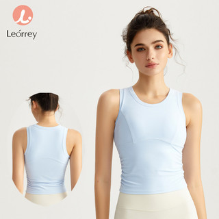  Leorrey-Áo ba lỗ thể thao không tay thoải mái áo ngực tập yoga có đệm 