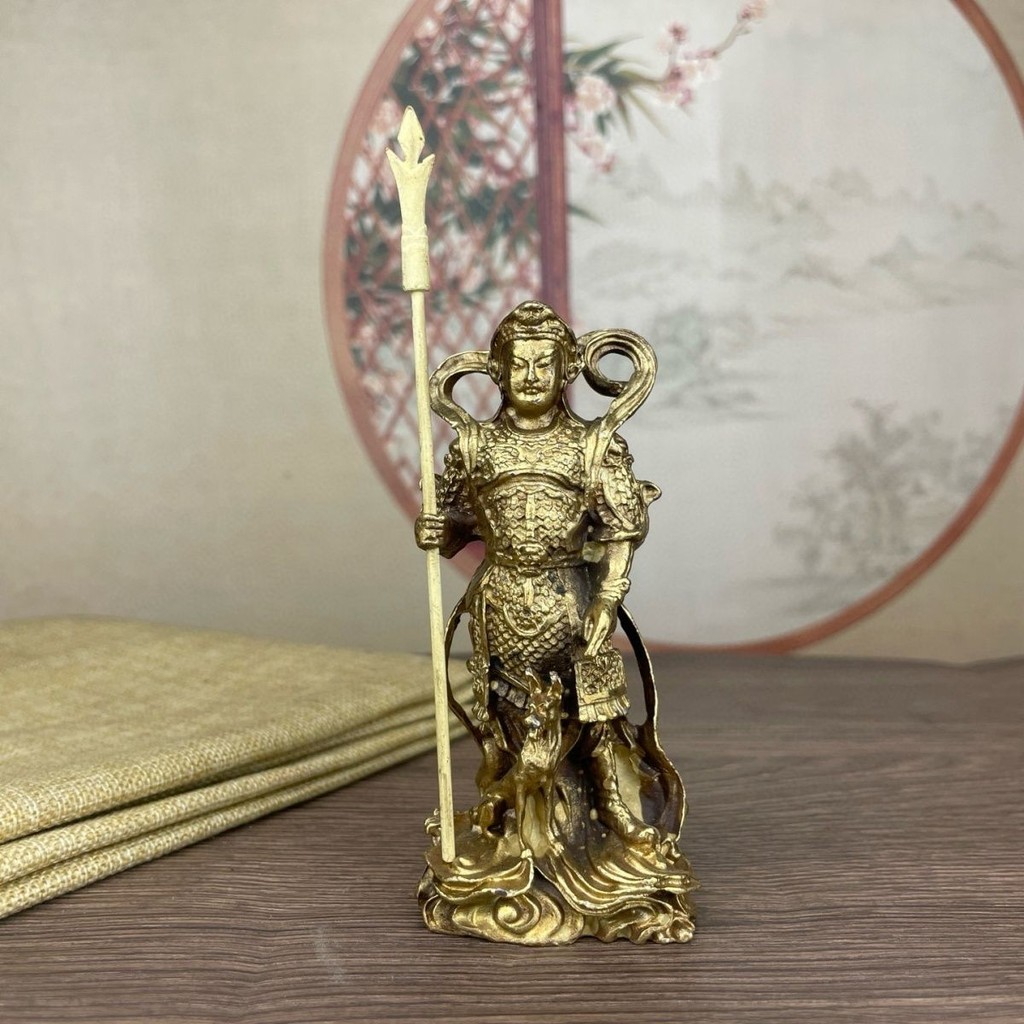 Bộ sưu tập tạp chí cổ Erlang God Yang Erlang Junshen Đồ trang trí gầm rú Tengu Tượng đồng Nhà thủ cô