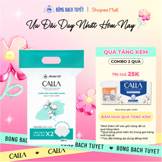 Bông tẩy trang làm sạch da Bông Bạch Tuyết Calla Sạch Sâu (250gr/túi)