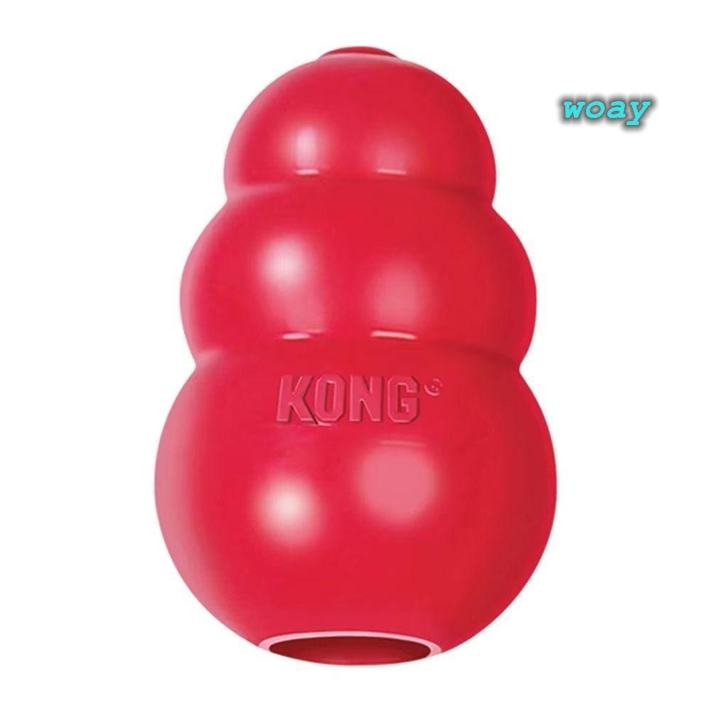 Đồ chơi cho chó WOAY Kong, Đồ chơi chó con Kong cổ điển có thể nhồi bông, Đồ chơi nhai Erratic Bounc