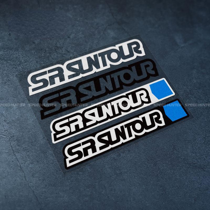 Suntour sticker, mountain and road bike front fork suspension decal