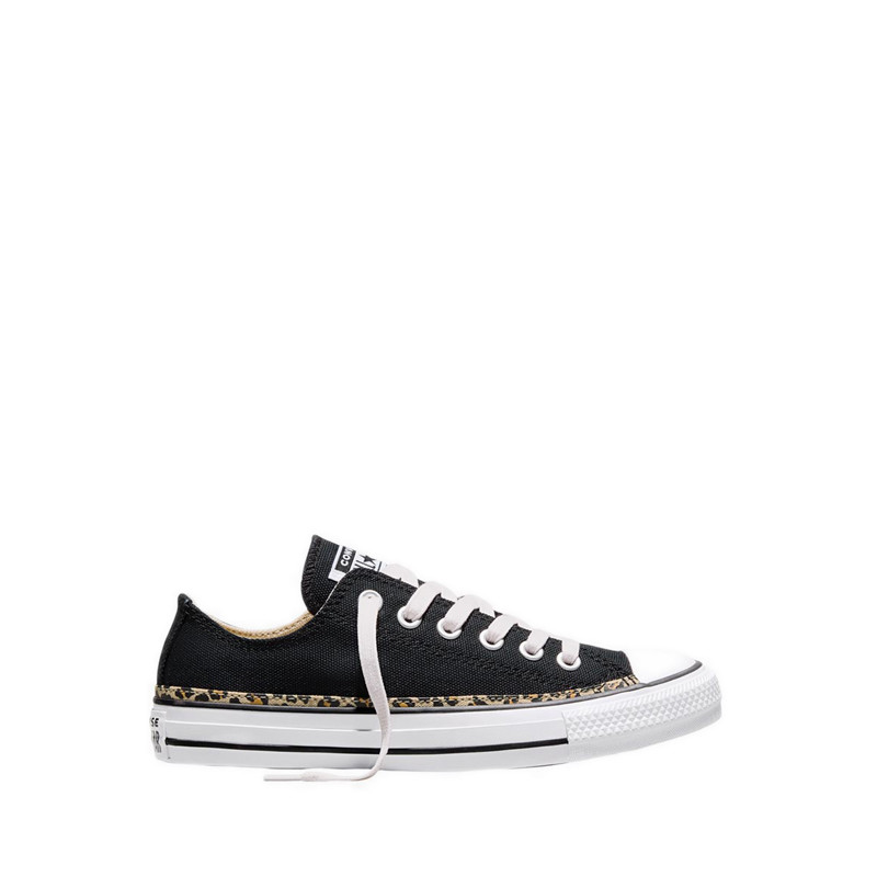Giày Thể Thao Converse CTAS Leopard Trim Women's - Black/Hay Day/White