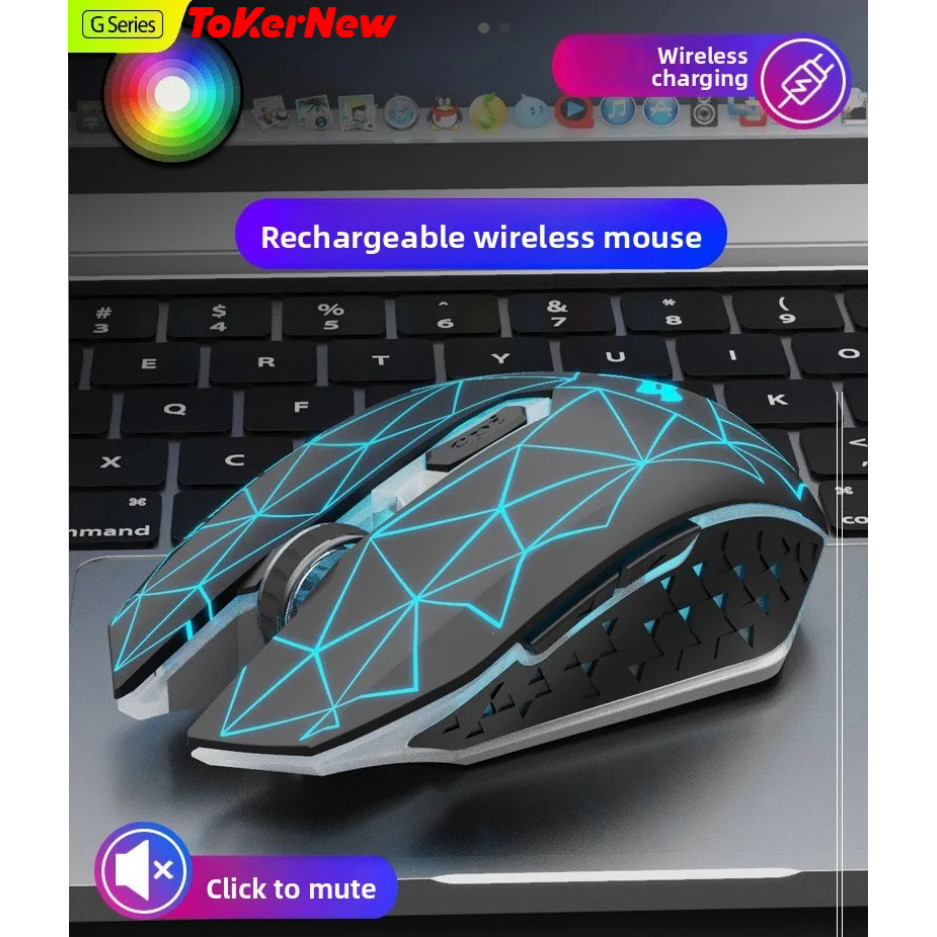 Wireless Mouse Charging Gaming Mouse Mute Backlit Mouse Mechanical Ergonomic Optical Computer Access