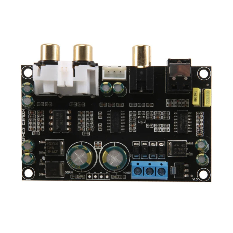 1 Cái CS8416 CS4398 Giao Diện Kỹ Thuật Số DAC Decoder Board 24Bit 192K SPDIF Cáp Quang Đồng Trục San